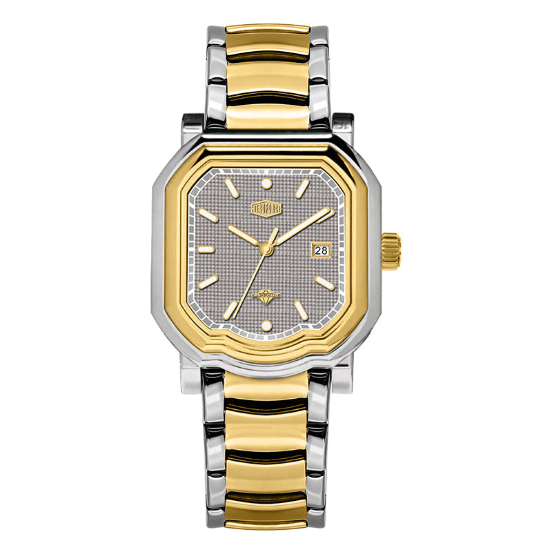 HeroForce 5051S – Men’s Geometric Analog Watch with Textured Dial