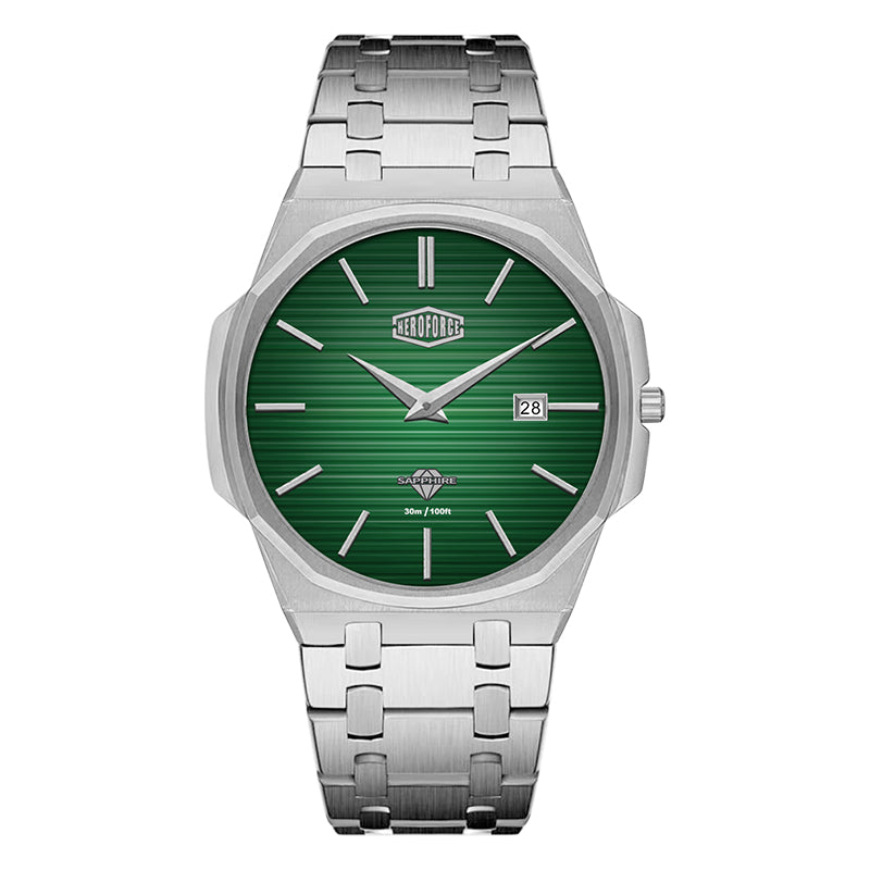 HeroForce 5040B – Men’s Octagonal Bezel Watch with Textured Dial