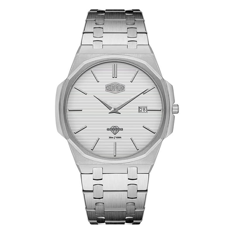 HeroForce 5040B – Men’s Octagonal Bezel Watch with Textured Dial