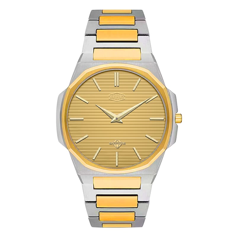 HeroForce 5037A – Luxury Octagonal Watch with Textured Dial