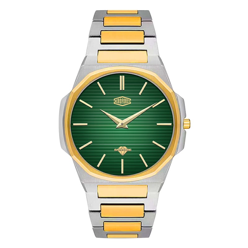 HeroForce 5037A – Luxury Octagonal Watch with Textured Dial