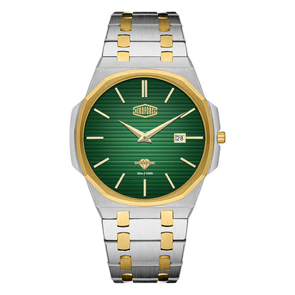 green dial two-tone bracelet