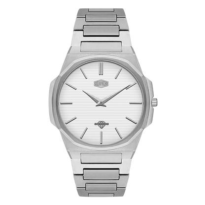 White Dial Steel Watch