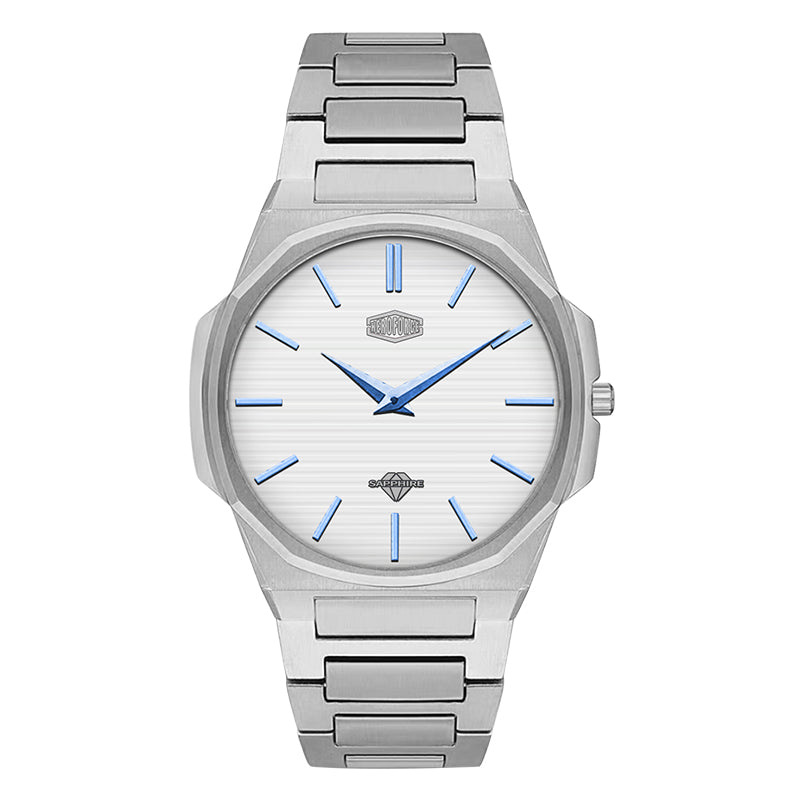 HeroForce 5037A – Luxury Octagonal Watch with Textured Dial
