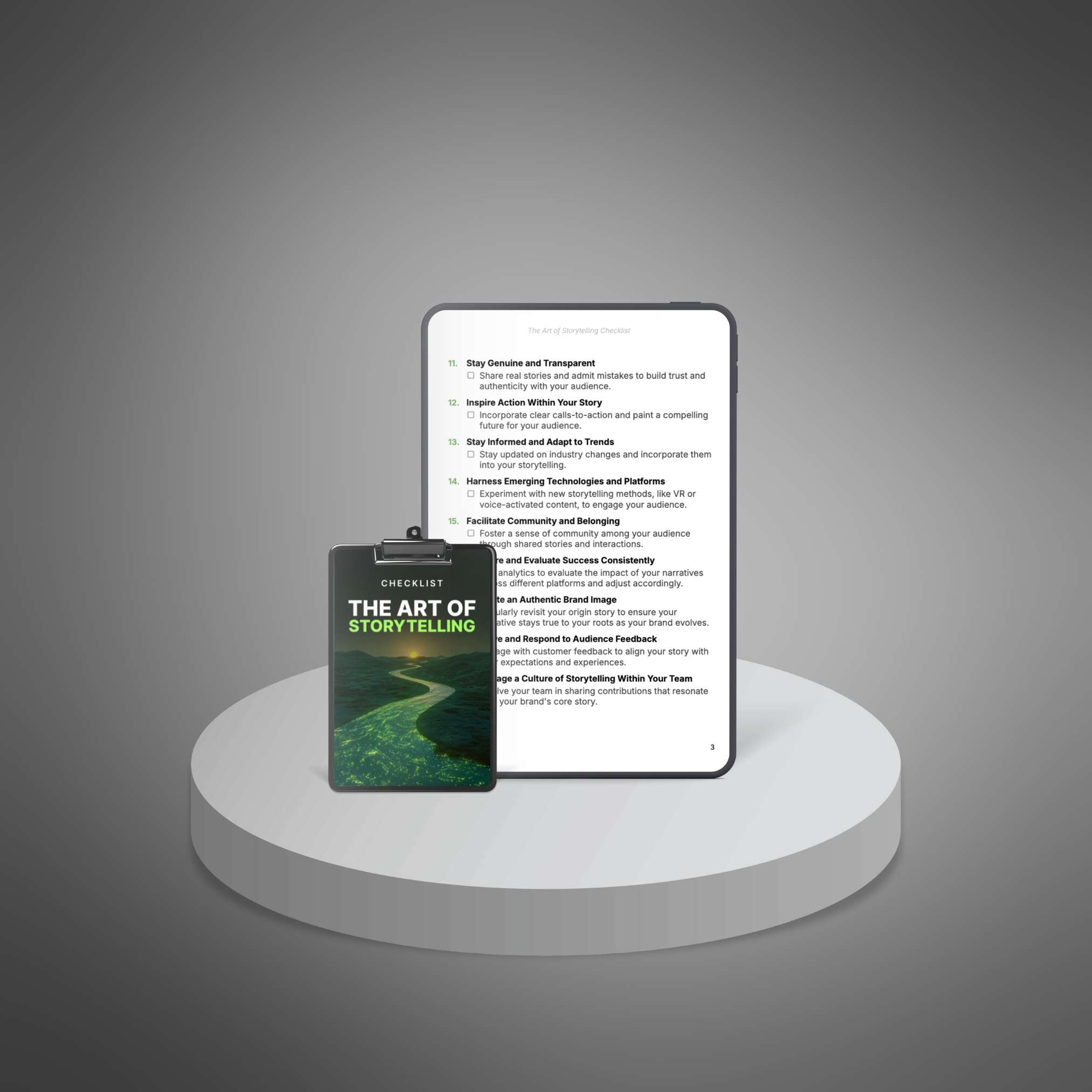 Skillboomer The Art of Storytelling - Checklist