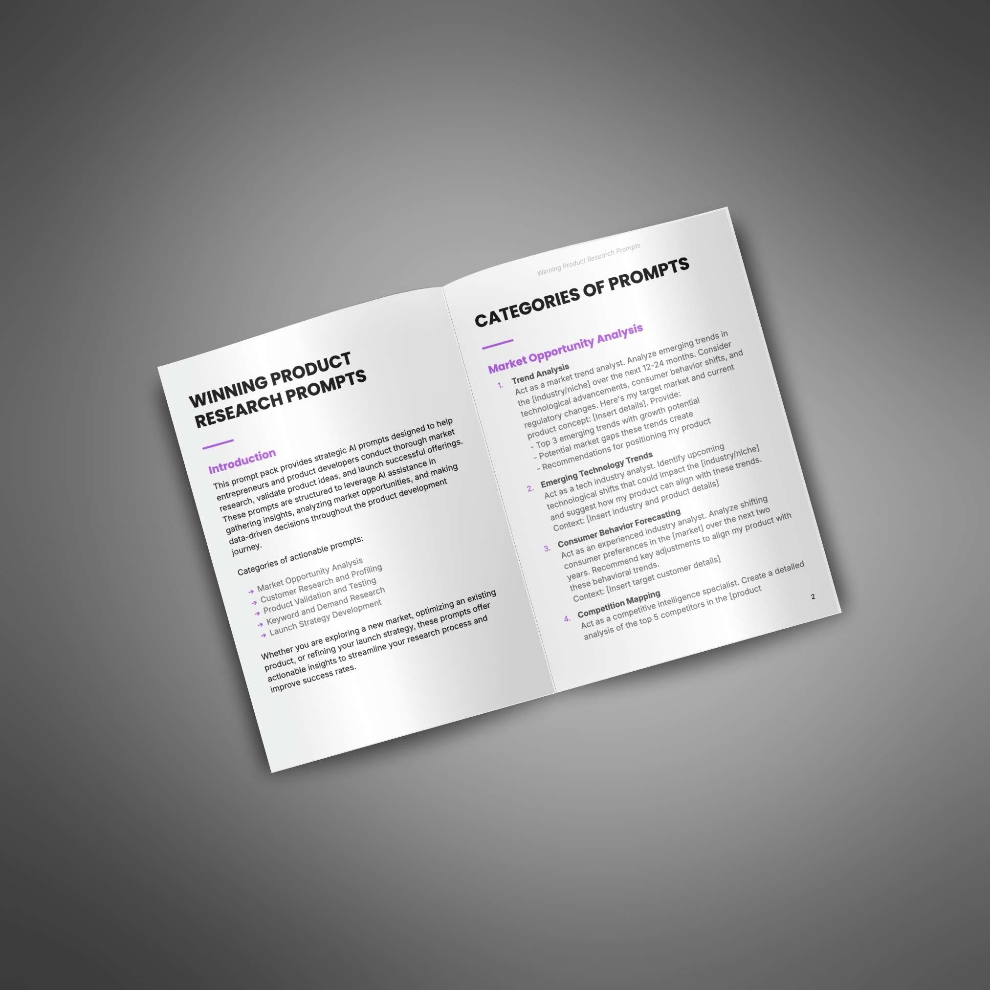 Skillboomer Winning Product Research - Prompts