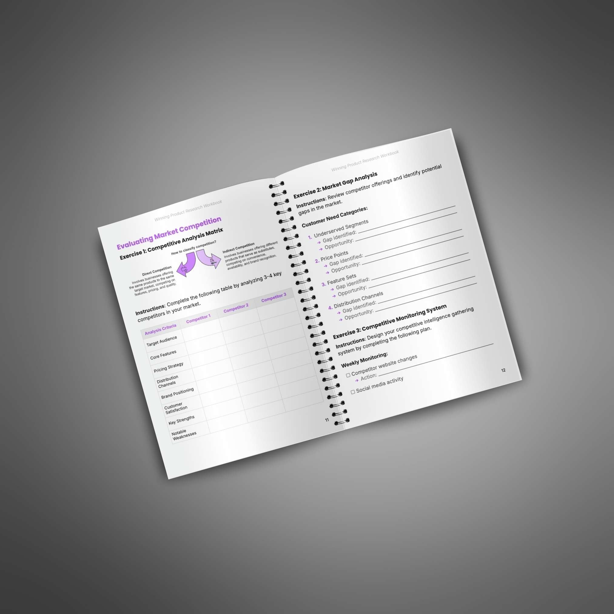 Skillboomer Winning Product Research - Workbook