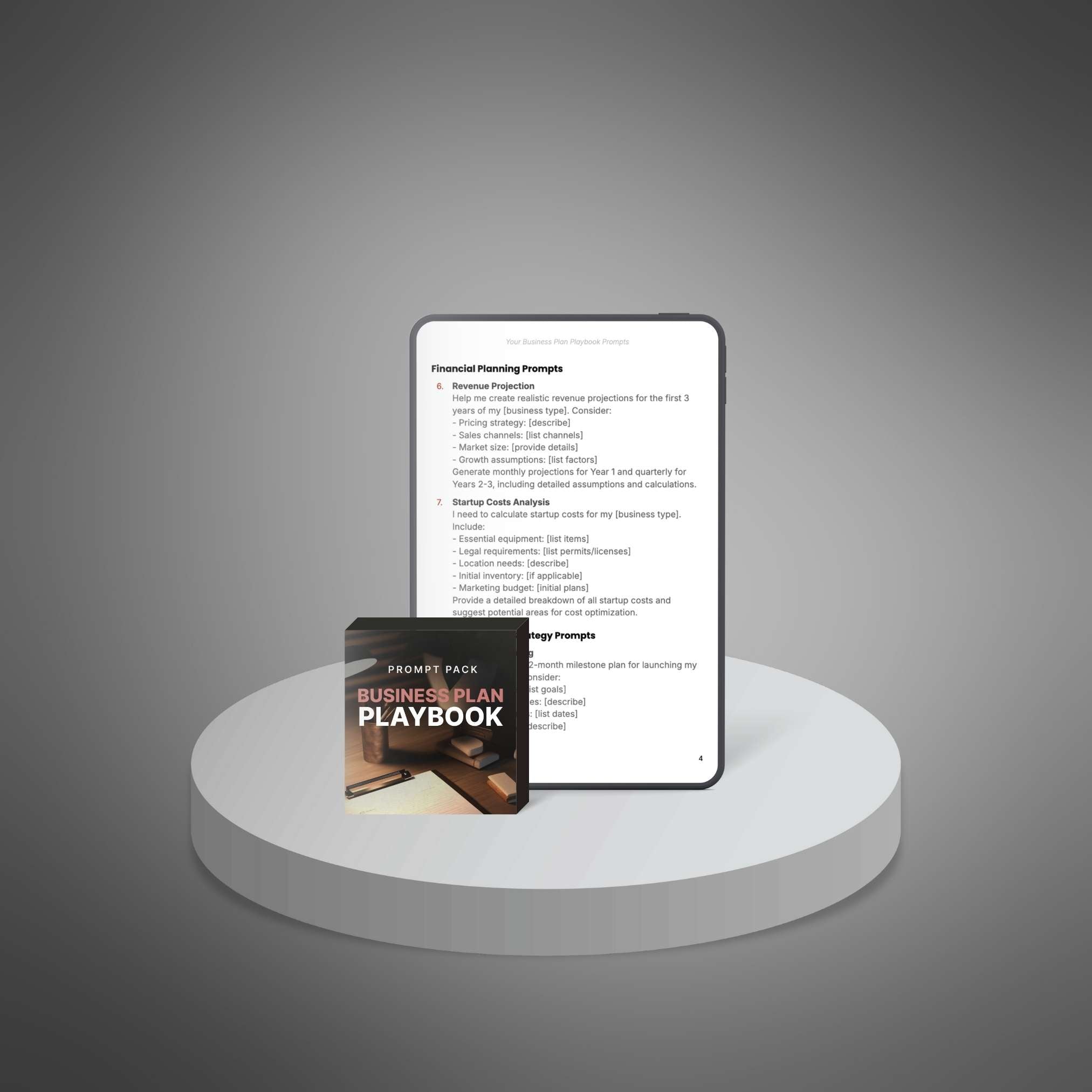 Skillboomer Your Business Plan Playbook - Prompts