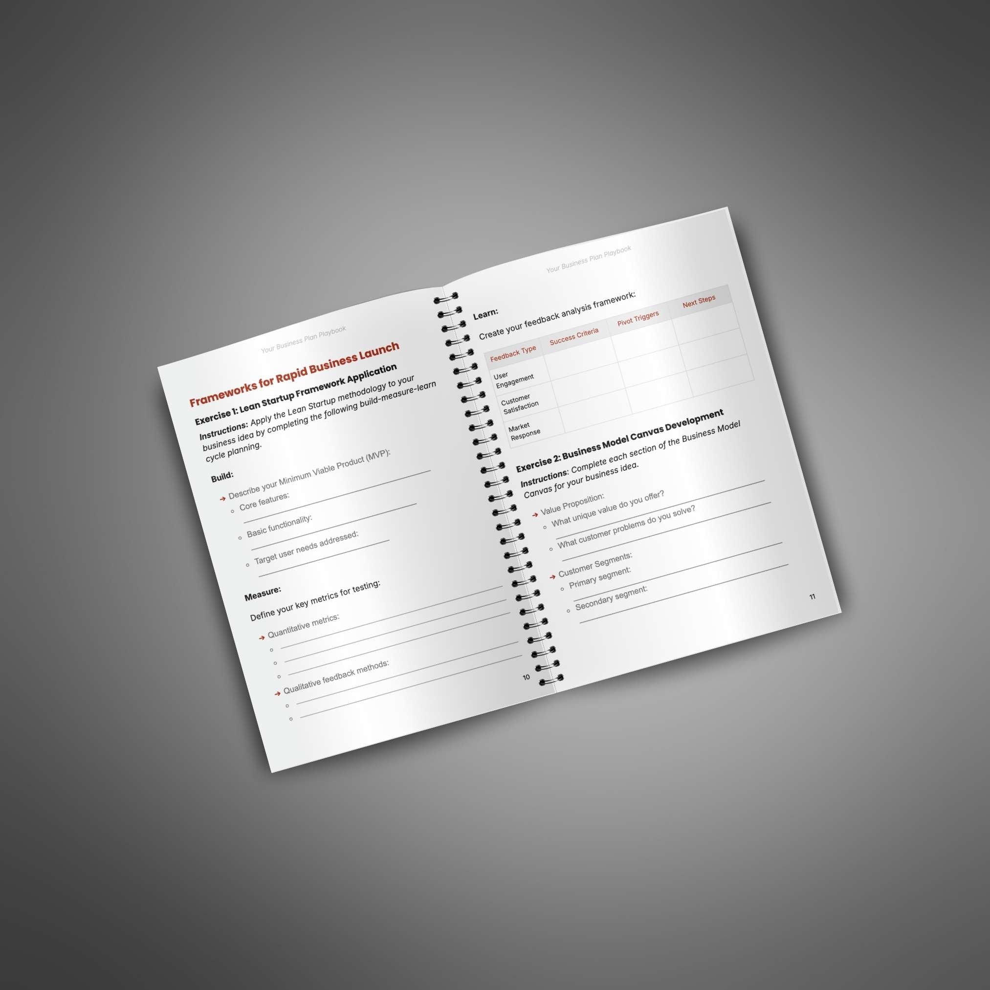 Skillboomer Your Business Plan Playbook - Workbook
