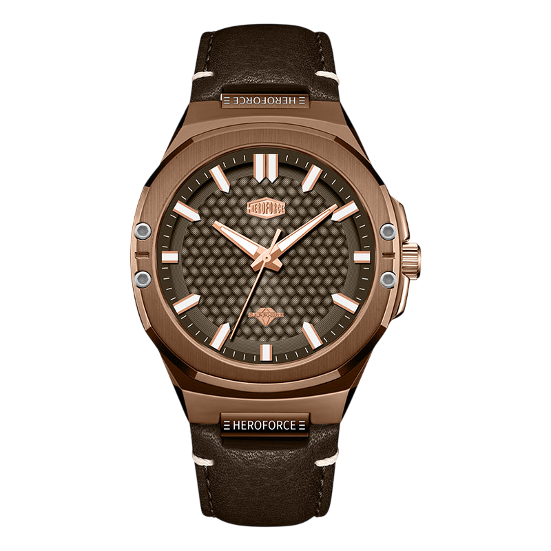 brown watch rose gold