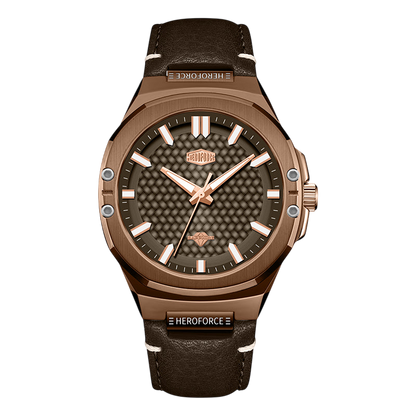 brown watch rose gold