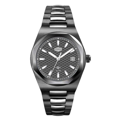 front view dark gray watch