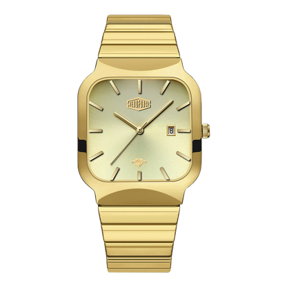 gold watch gold  dial