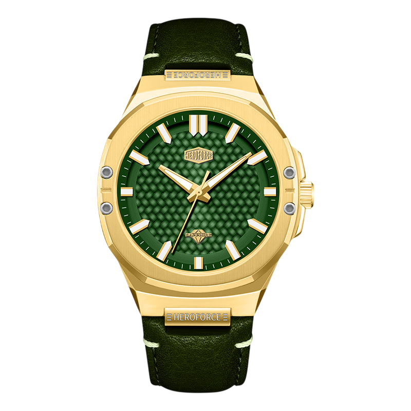green dial gold case
