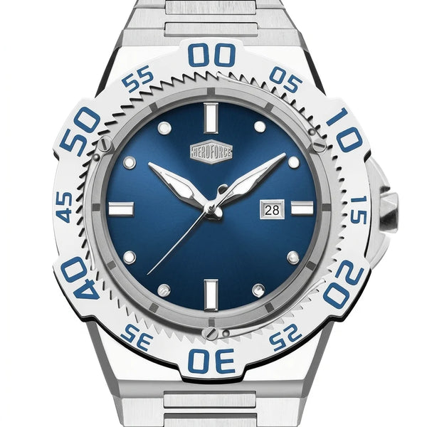 HeroForce 5009 Sport Luxu - macro dial, sharp details, polished