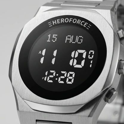 HeroForce 5013 - Stylish - Men's LED Watch, Minimal Digital Face, Quiet Luxury