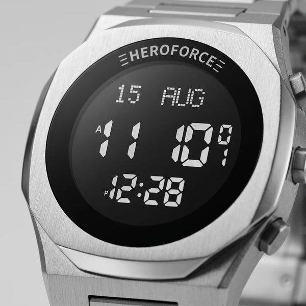 HeroForce 5013 - Stylish - Men's LED Watch, Minimal Digital Face, Quiet Luxury