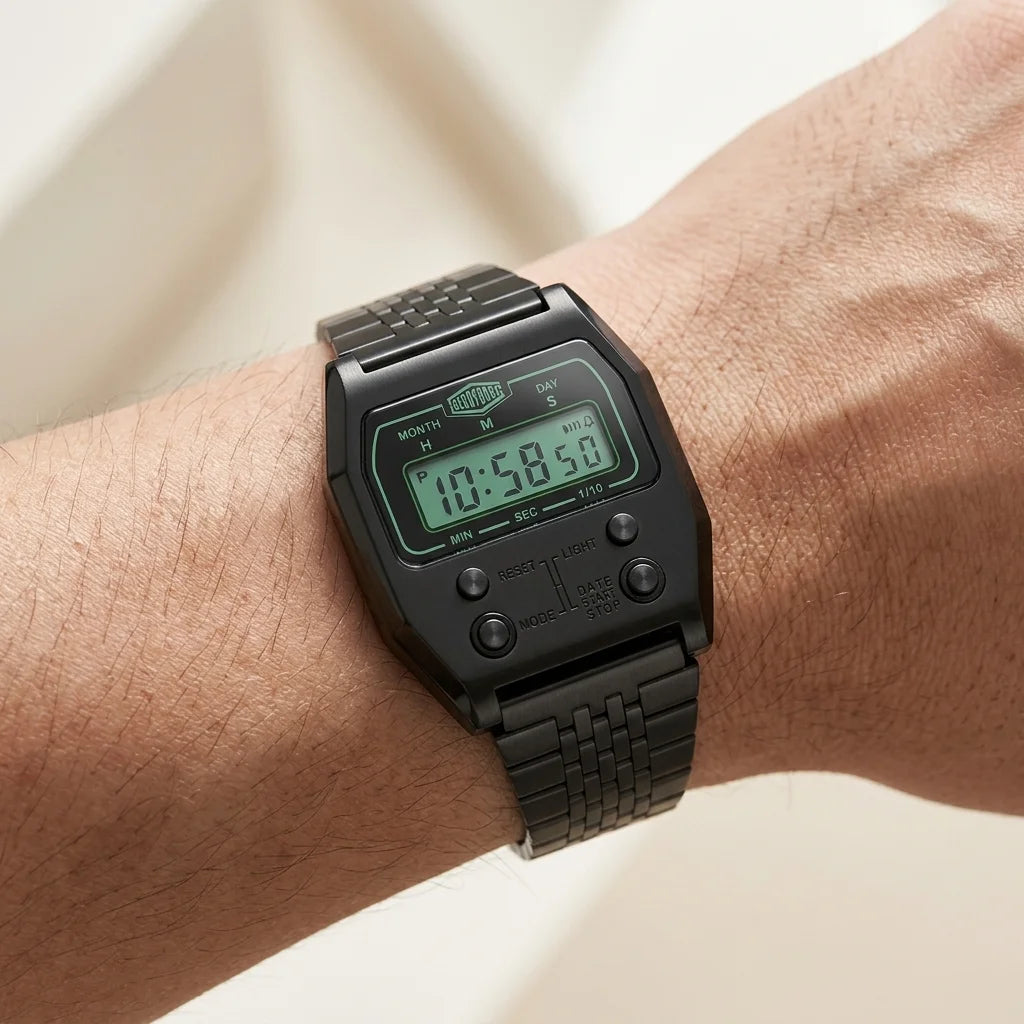 HeroForce 5022 Retro Digi - luxury worn digital retro
