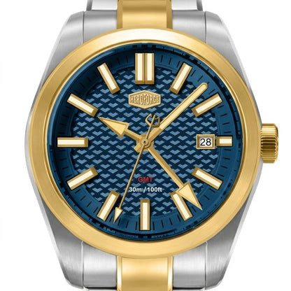 HeroForce 5031 Luxury Ana - macro dial, sharp details, white background, luxury