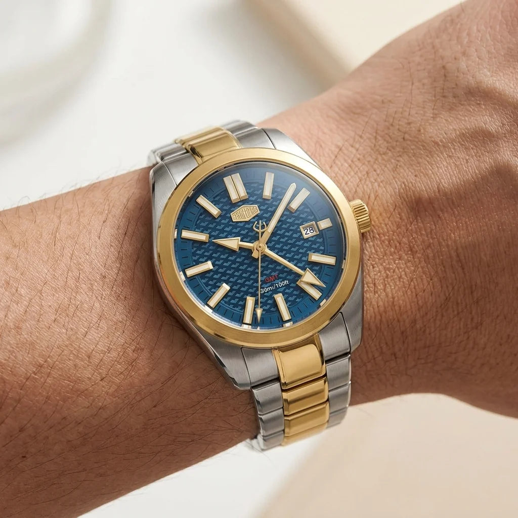 HeroForce 5031 Luxury Ana - wrist shot, natural light, editorial luxury