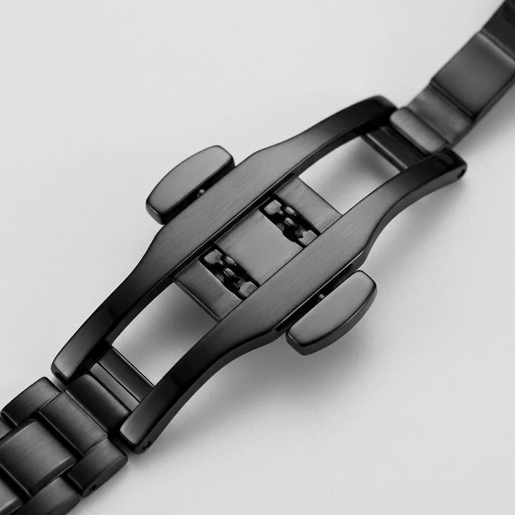 HeroForce 5031 Luxury Squ - luxury watch strap, buckle, macro, detail