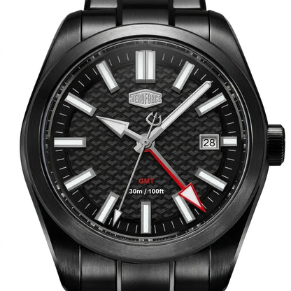 HeroForce 5031 Luxury Squ - macro watch dial, sharp details, pure white background