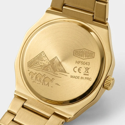 HeroForce 5031 Luxury Squ - solid steel caseback, detailed engravings