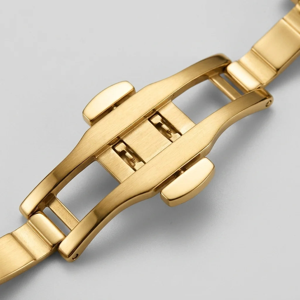 HeroForce 5031 Luxury Squ - watch strap, metal buckle, macro, premium