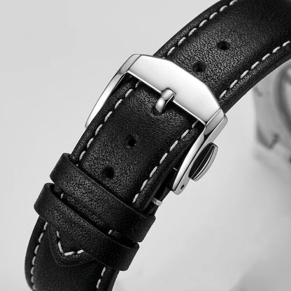 HeroForce 5033B - Leather strap, metal buckle, macro, studio