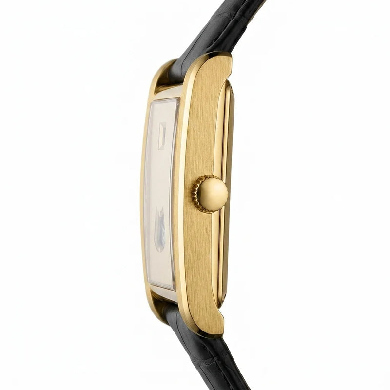 HeroForce 5035P Jump-Hour - extreme close-up, side profile, luxury watch, crisp edges