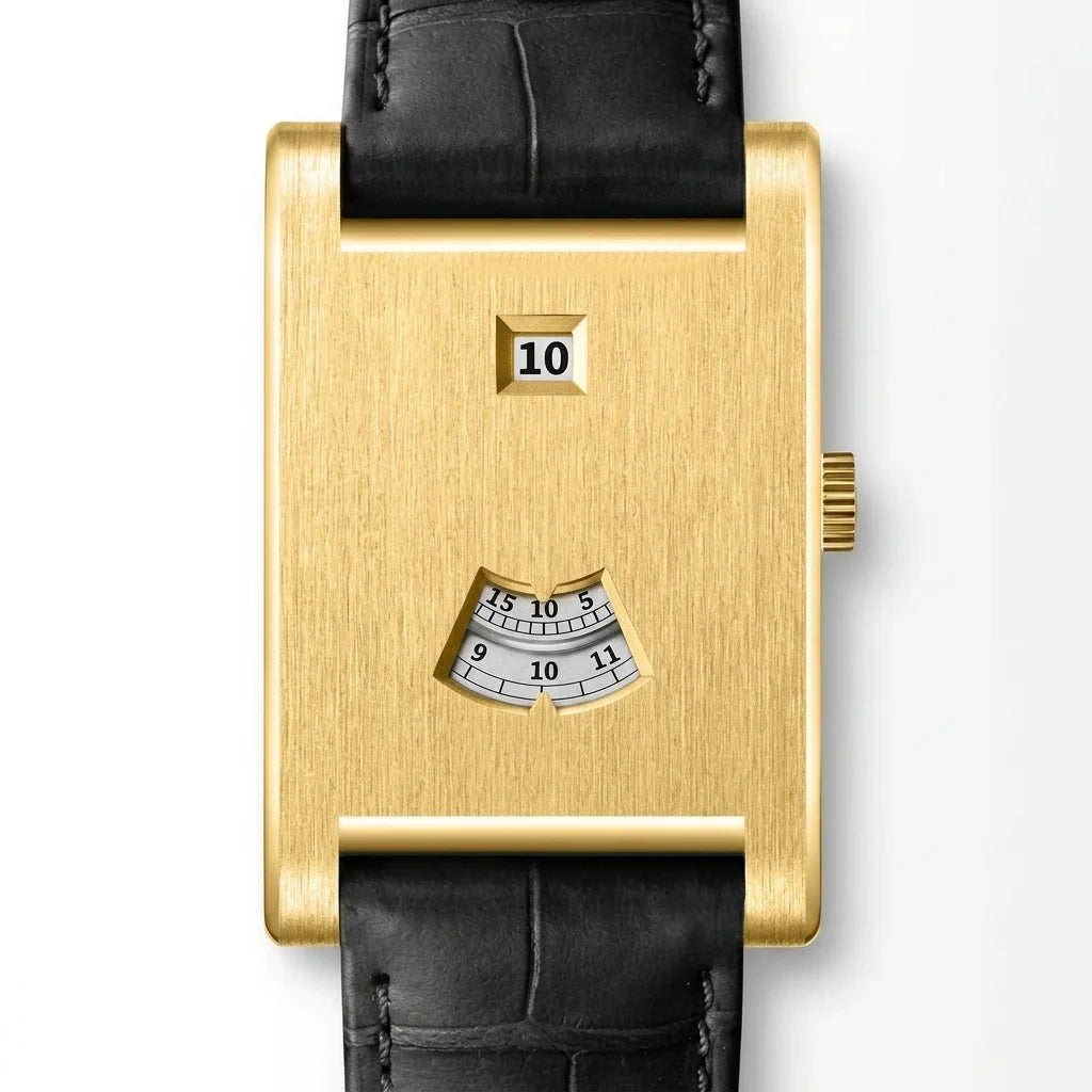 HeroForce 5035P Jump-Hour - textured luxury dial