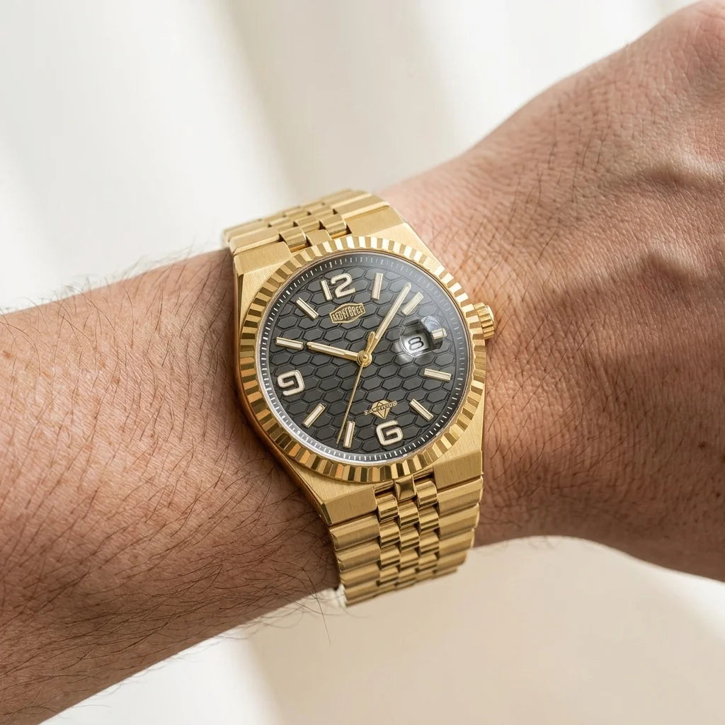 Heroforce 5036 Geometric - luxury men's watch, geometric, on wrist
