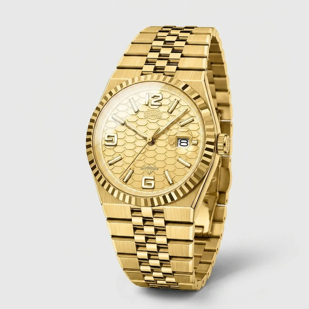 HeroForce 5036 Premium Fe - premium watch, luxury, 3/4 angle, studio shot