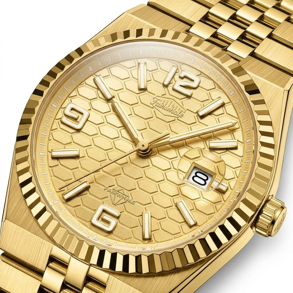 HeroForce 5036 Premium Fe - watch dial, macro, luxury, sharp details