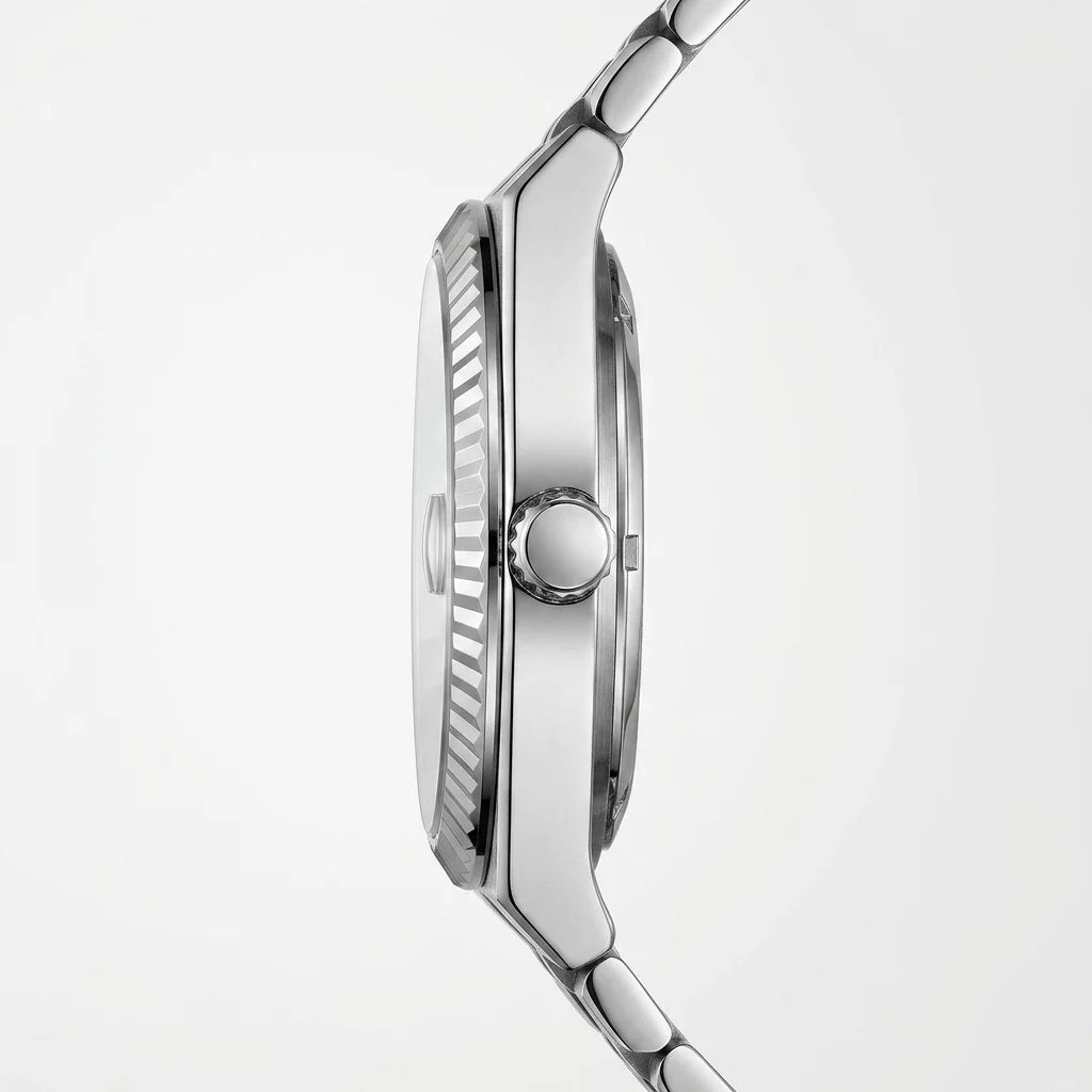 Heroforce 5036B Ocean Wav - luxury watch, side profile, metal case, crown