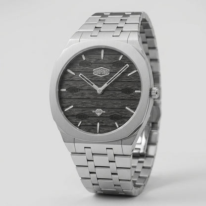 Heroforce 5038 Emerald Horizon Octagonal Men’s Luxury Watch - side profile crown detail