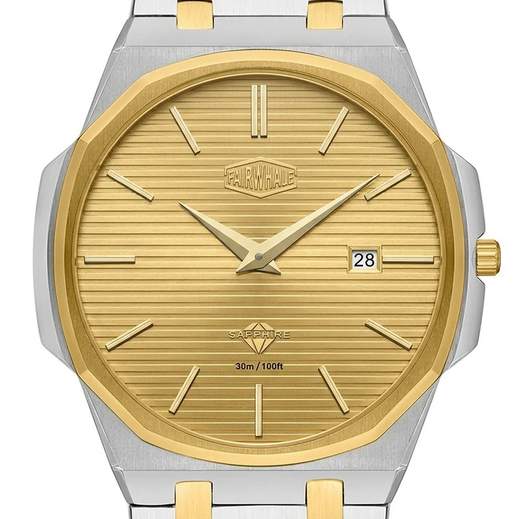 Heroforce 5040B Octagonal - macro octagonal dial, luxury, crisp