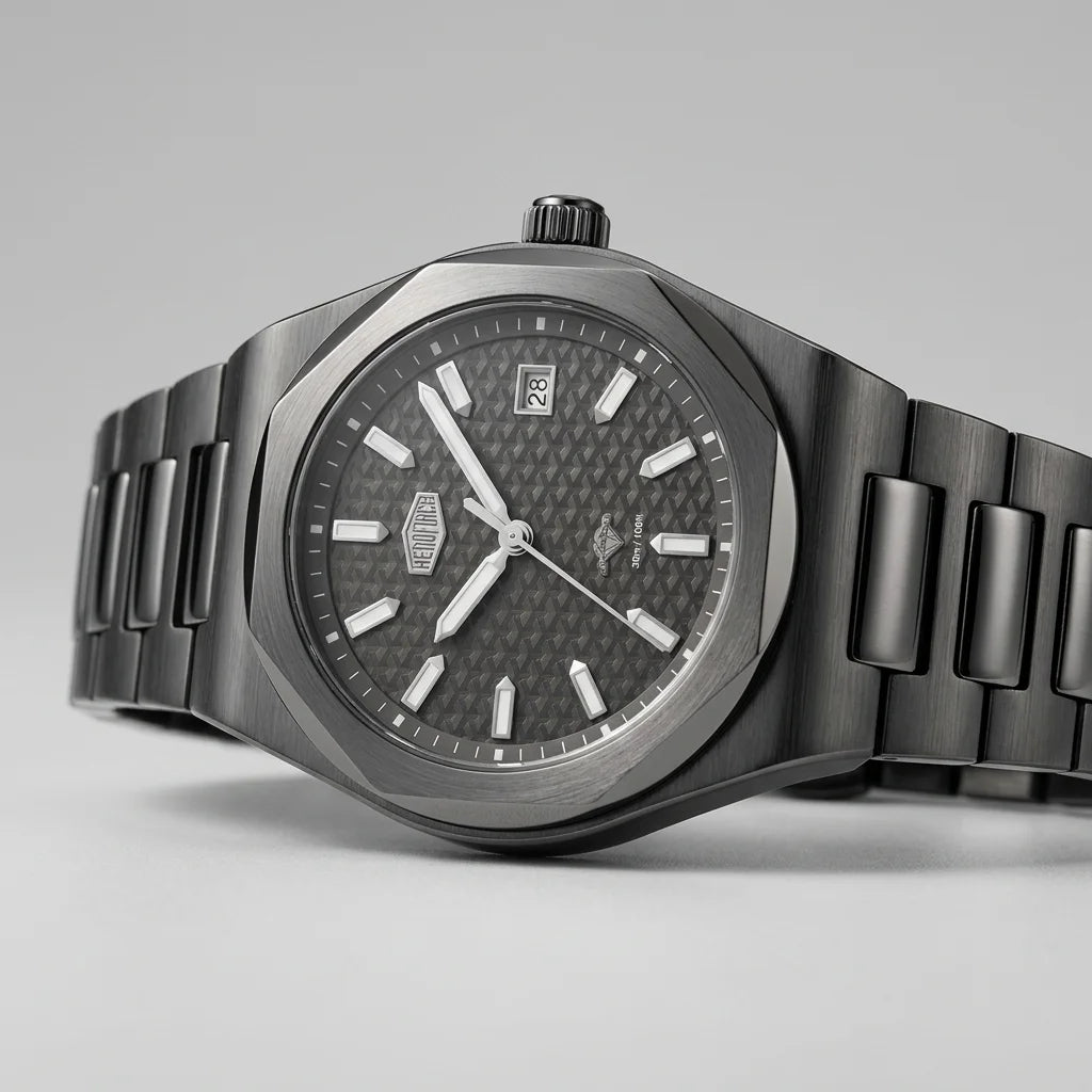 HeroForce 5041 Men's Watc - premium luxury steel studio