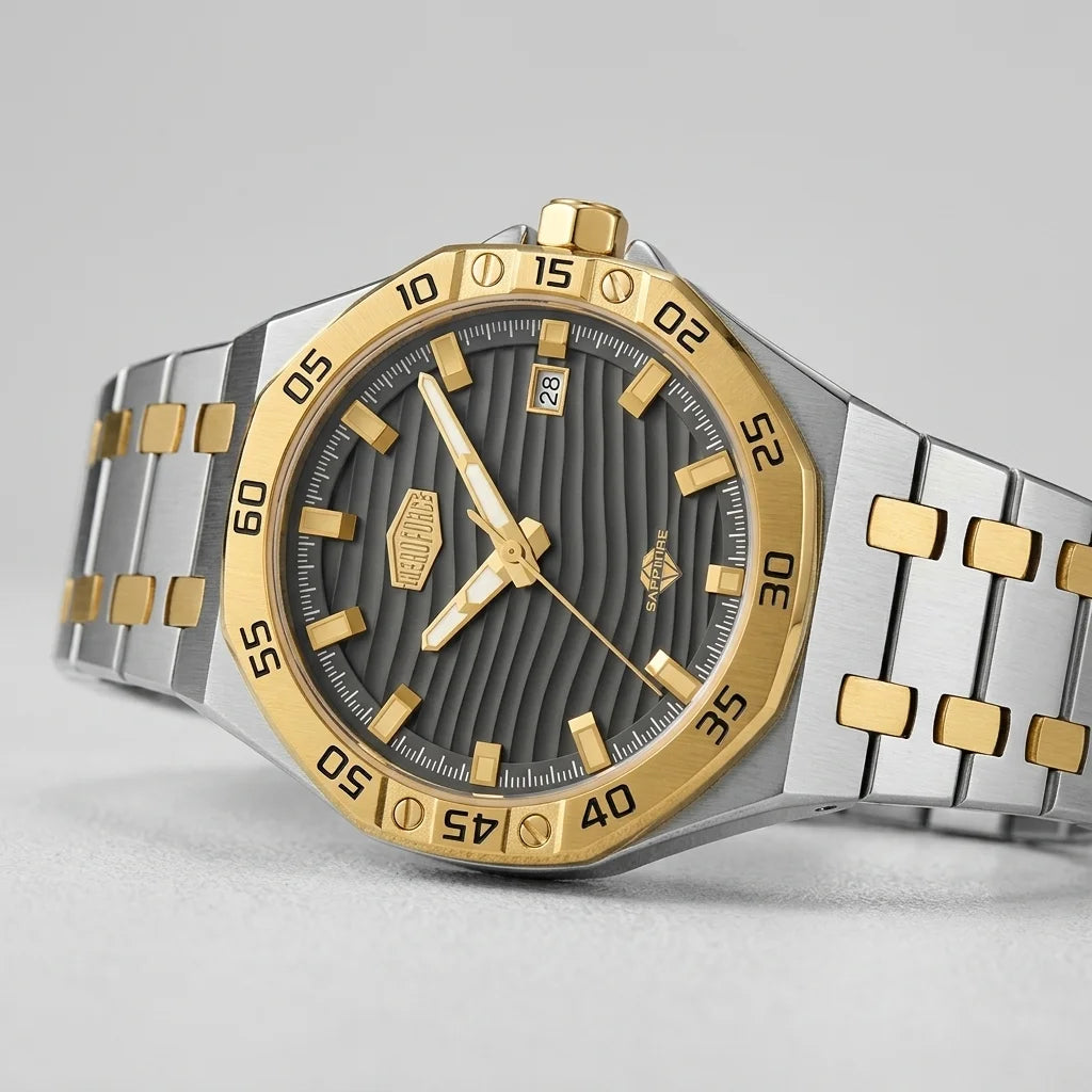 HeroForce 5043 Men's Octa - luxury octagonal men's watch
