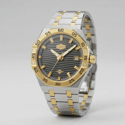 HeroForce 5043 Men's Octa - luxury, steel, chronograph, octagonal