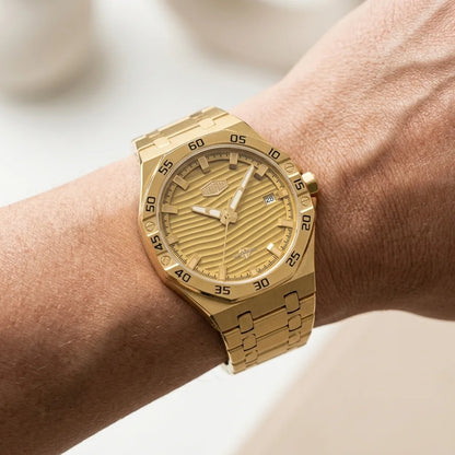 HeroForce 5043 Men's Octa - worn on wrist, soft daylight, luxury style