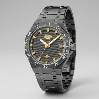 Heroforce 5043 Octagonal - luxury steel studio watch