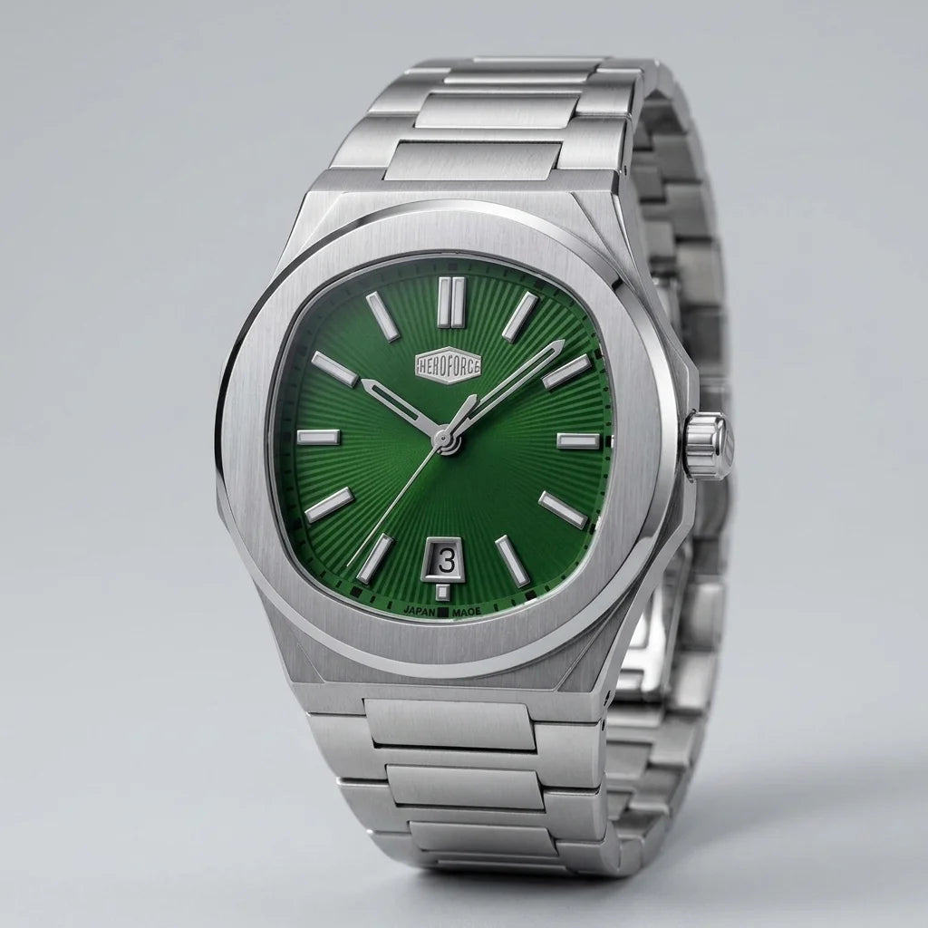 HeroForce 5046 Luxury Ana - premium steel studio watch