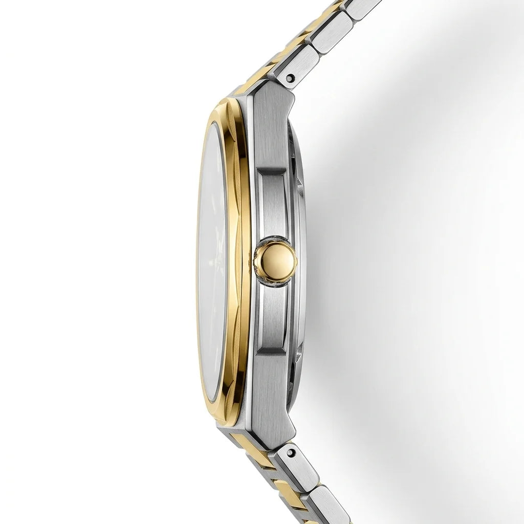 Heroforce 5053A Luxury Me - luxury watch, side profile, steel case, crown