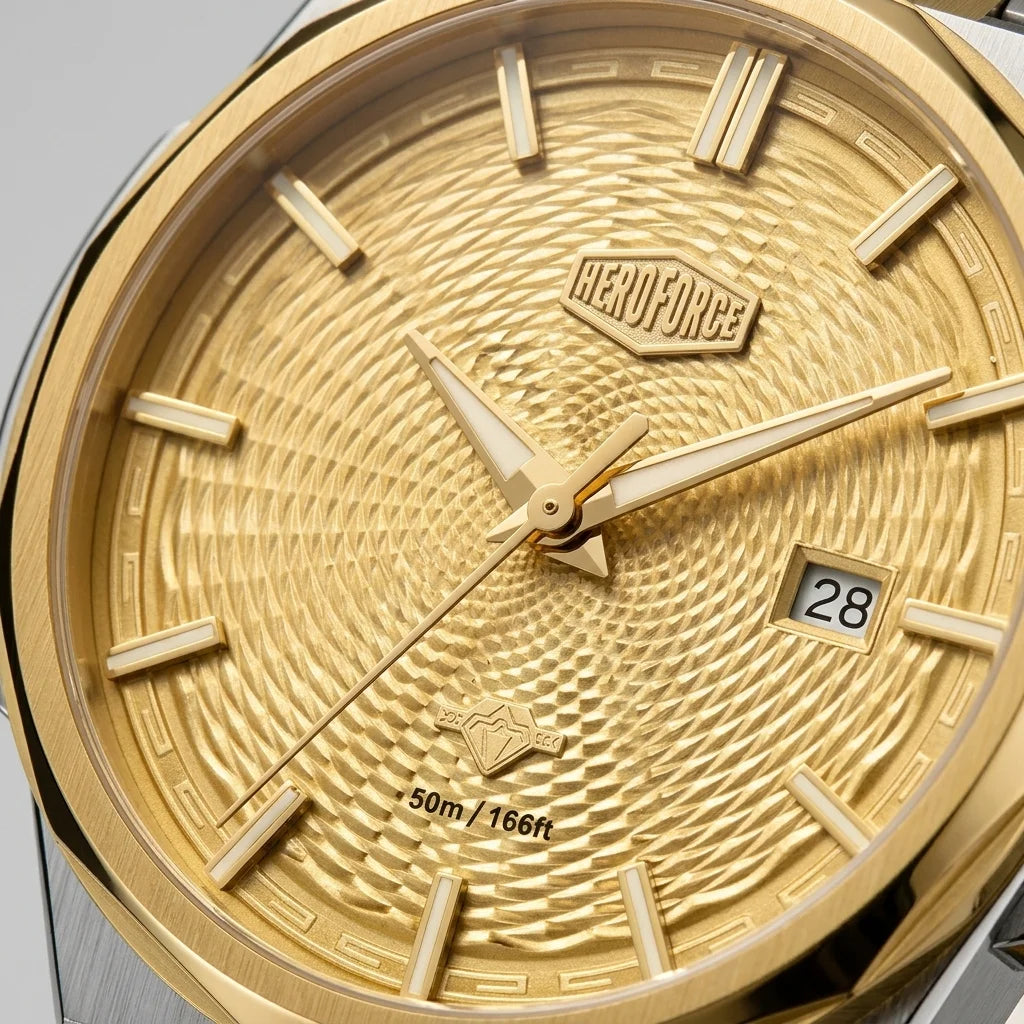 Heroforce 5053A Luxury Me - mechanical, two-tone, elegant, luxury