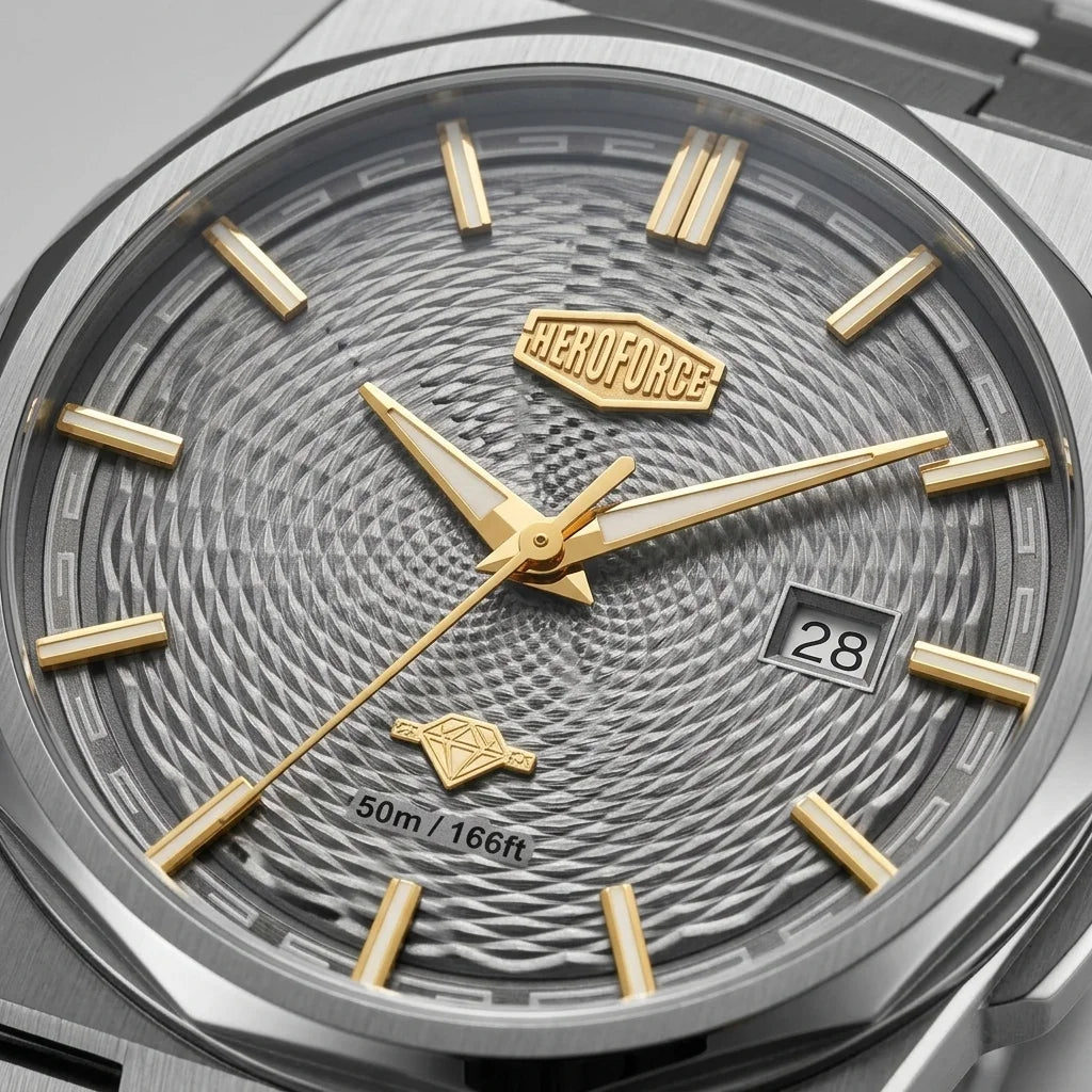 HeroForce 5053A Luxury Me - octagonal mechanical watch, luxury