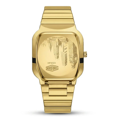Heroforce 5055GL Luxury S - case back, engraved, premium, detail