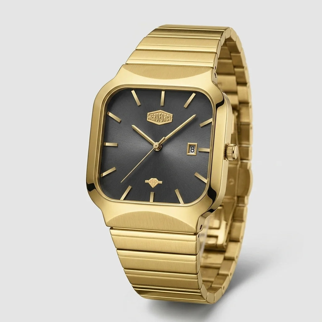 Heroforce 5055GL Luxury S - luxury watch, steel case, premium studio