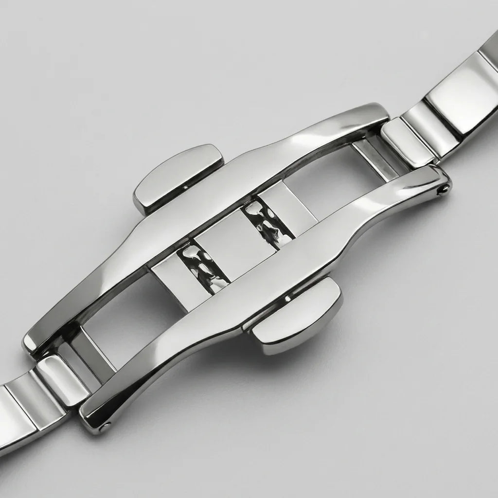 Heroforce 5055GL Watch - leather strap, metal buckle, macro detail, premium quality