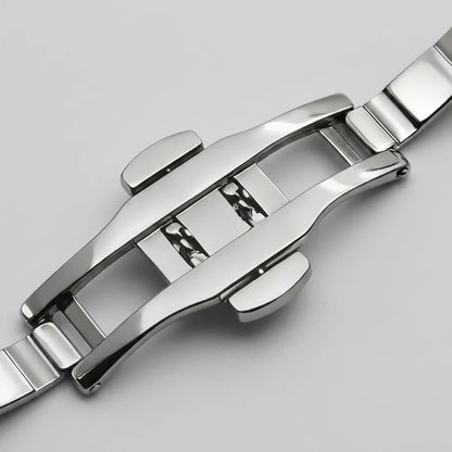 Heroforce 5055GL Watch - leather strap, metal buckle, macro detail, premium quality